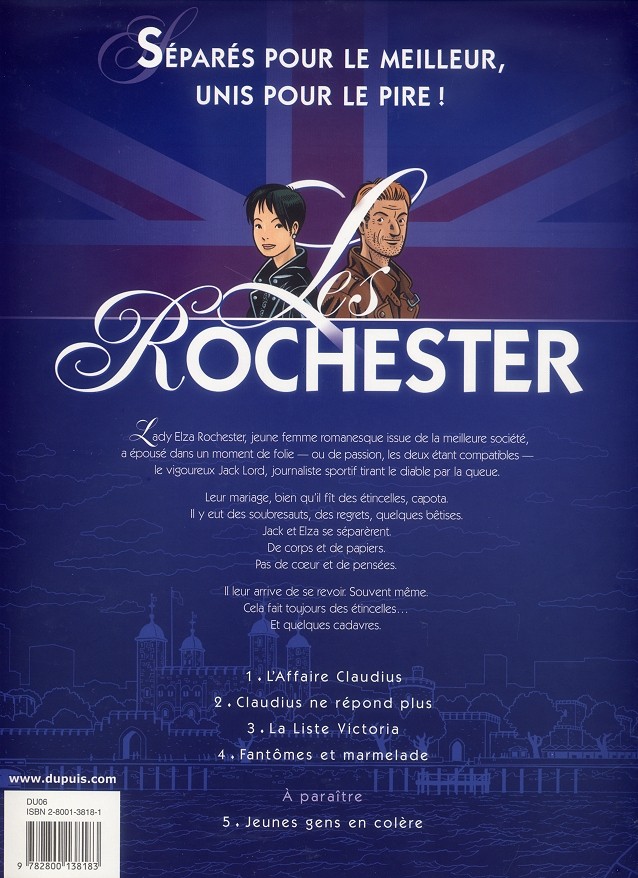 Verso de l'album Les Rochester Tome 3 La liste Victoria