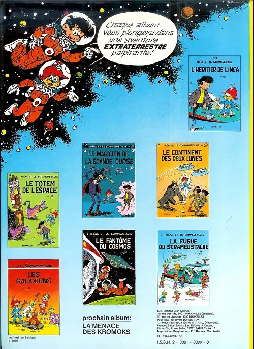 Verso de l'album Le Scrameustache Tome 2 Le magicien de la Grande Ourse