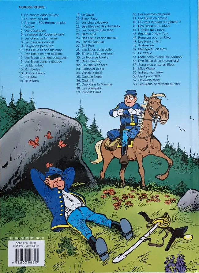 Verso de l'album Les Tuniques Bleues Tome 7 Les bleus de la marine