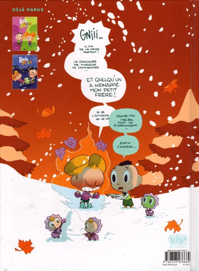 Verso de l'album Basile et Melba Tome 3 Automne
