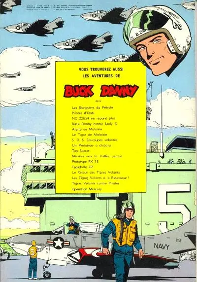 Verso de l'album Buck Danny Tome 30 Les voleurs de satellites