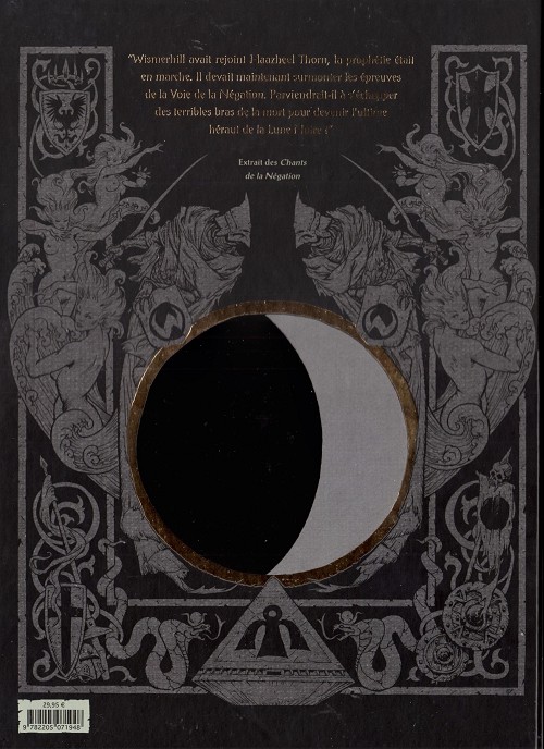 Verso de l'album Chroniques de la Lune Noire L'Intégrale III