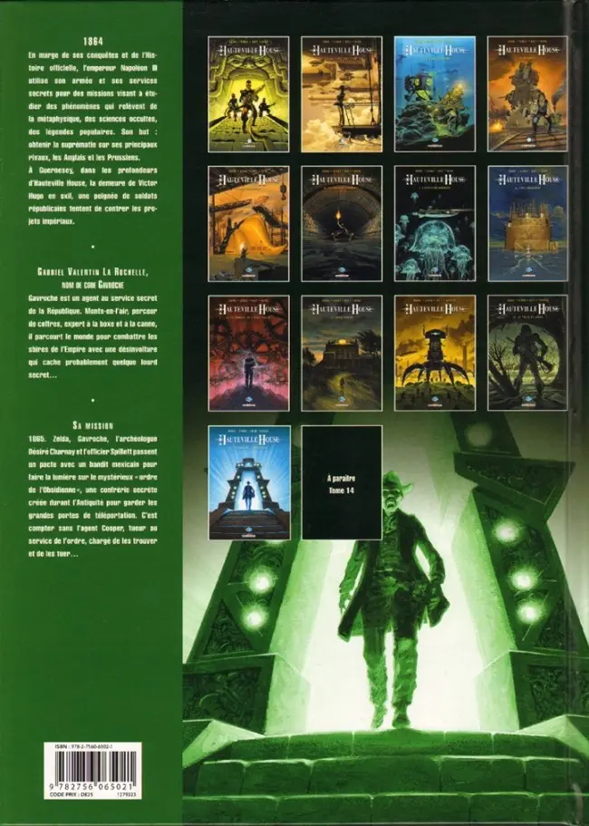 Verso de l'album Hauteville House Tome 13 L'Ordre de l'Obsidienne