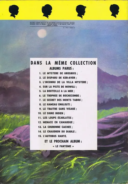 Verso de l'album La Patrouille des Castors Tome 15 L'autobus Hanté