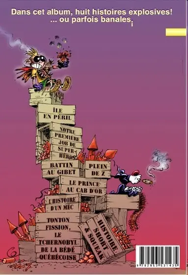 Verso de l'album Les vieilles aventures de BatTin et RoLou Tome 1 K-Boum !