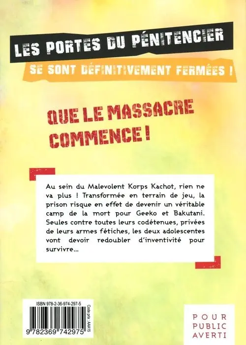 Verso de l'album Bloody Delinquent Girl Chainsaw 11