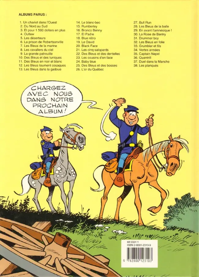 Verso de l'album Les Tuniques Bleues Tome 38 Les planqués