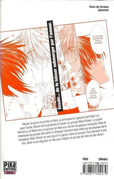Verso de l'album Blaue Rosen 1