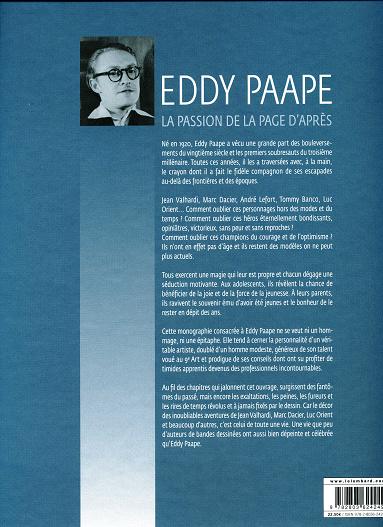 Verso de l'album Eddy Paape - La passion de la page d'après