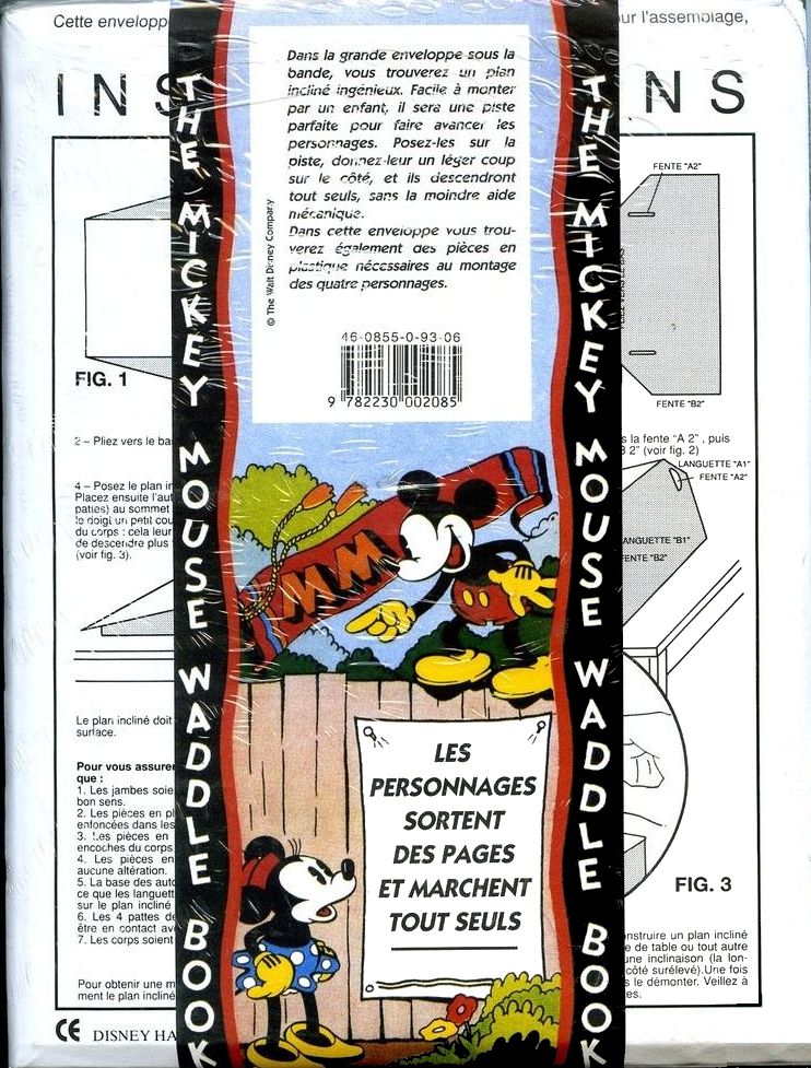 Verso de l'album Mickey - Un livre qui marche