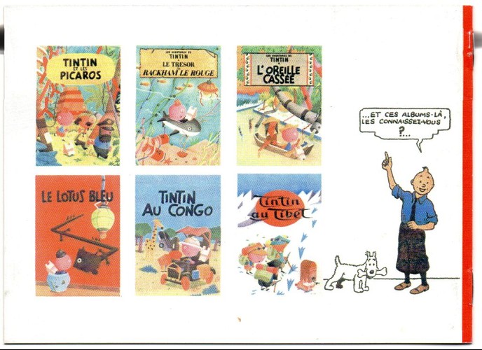 Verso de l'album Tintin Tintin par Tardi - Tintin et les faussaires
