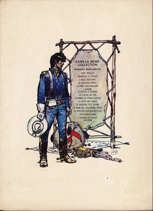 Verso de l'album Blueberry Tome 12 Le spectre aux balles d'or