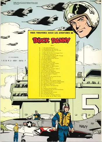 Verso de l'album Buck Danny Tome 36 Les Anges Bleus