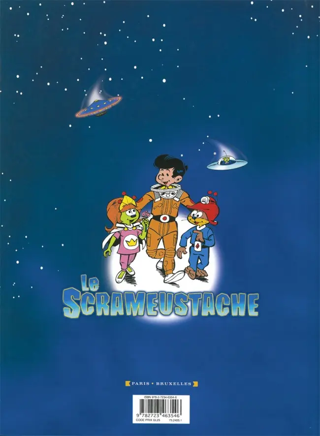 Verso de l'album Le Scrameustache Tome 17 Les galaxiens s'en vont en gags