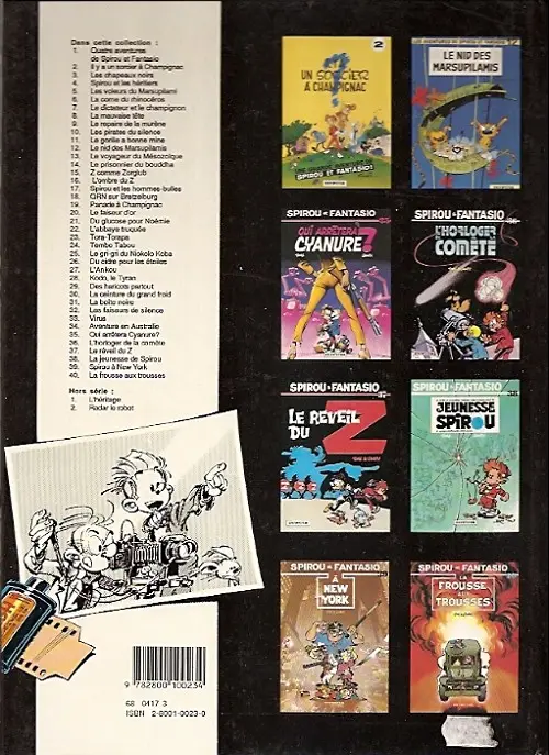 Verso de l'album Spirou et Fantasio Tome 21 Du glucose pour Noémie