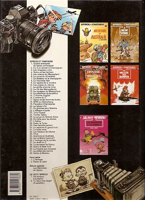 Verso de l'album Spirou et Fantasio Tome 37 Le réveil du Z