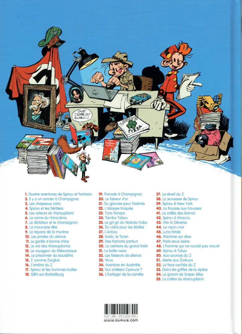 Verso de l'album Spirou et Fantasio Tome 44 Le rayon noir