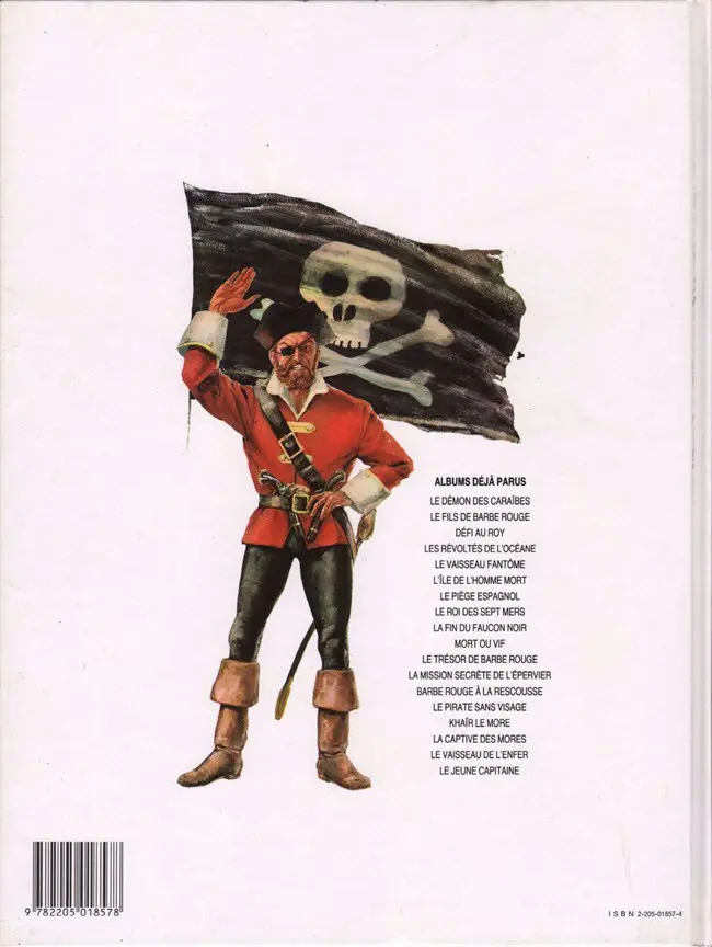 Verso de l'album Barbe-Rouge Tome 20 Le Jeune Capitaine