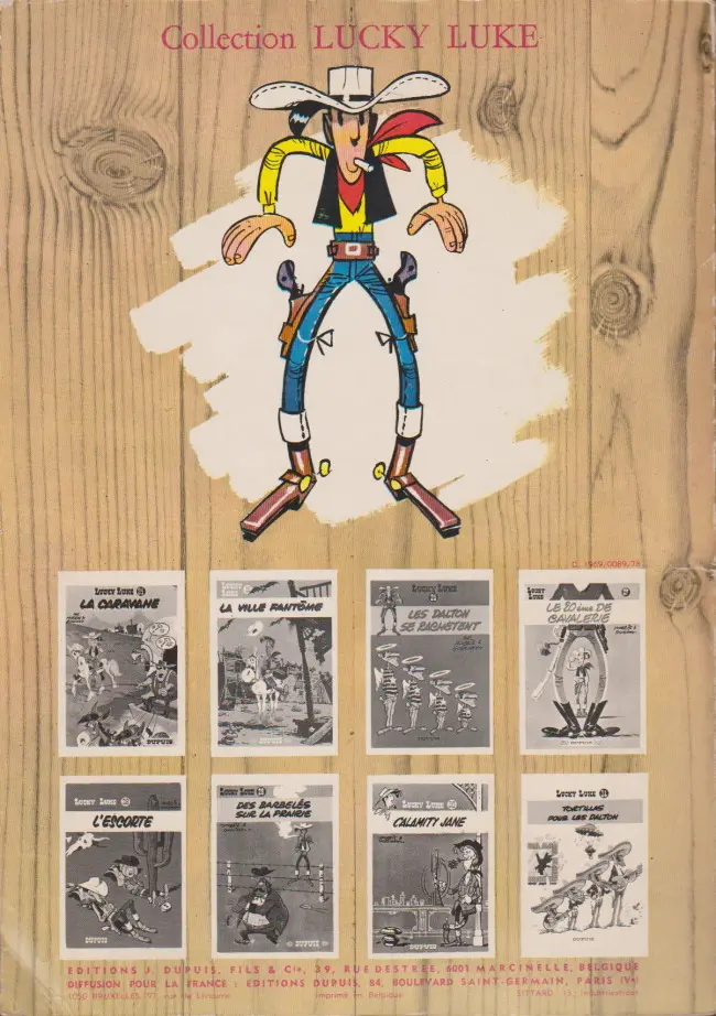 Verso de l'album Lucky Luke Tome 3 Arizona