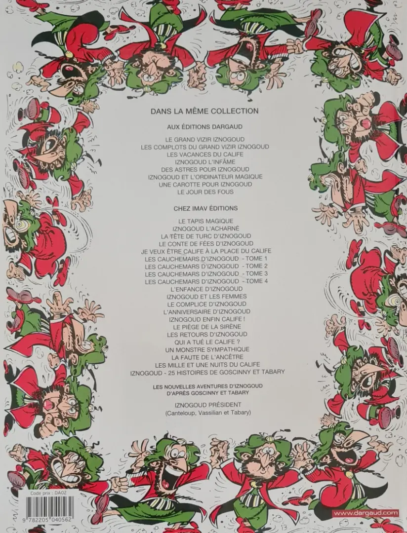 Verso de l'album Iznogoud Tome 2 Les complots d'Iznogoud