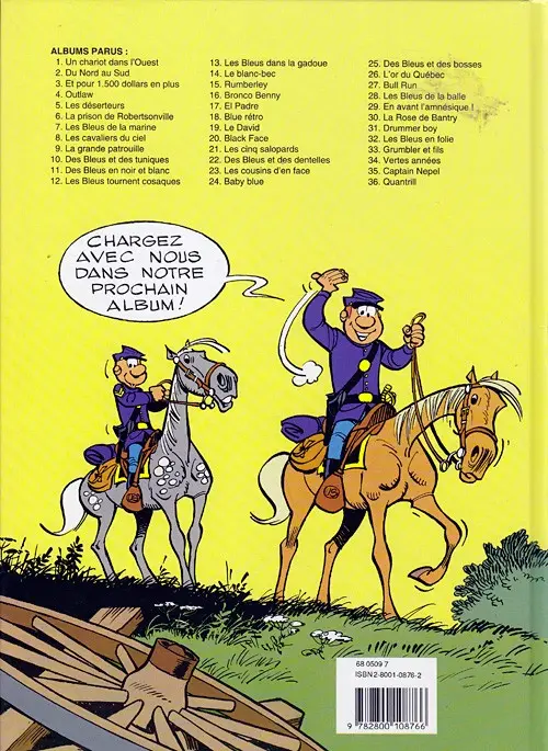 Verso de l'album Les Tuniques Bleues Tome 19 Le David