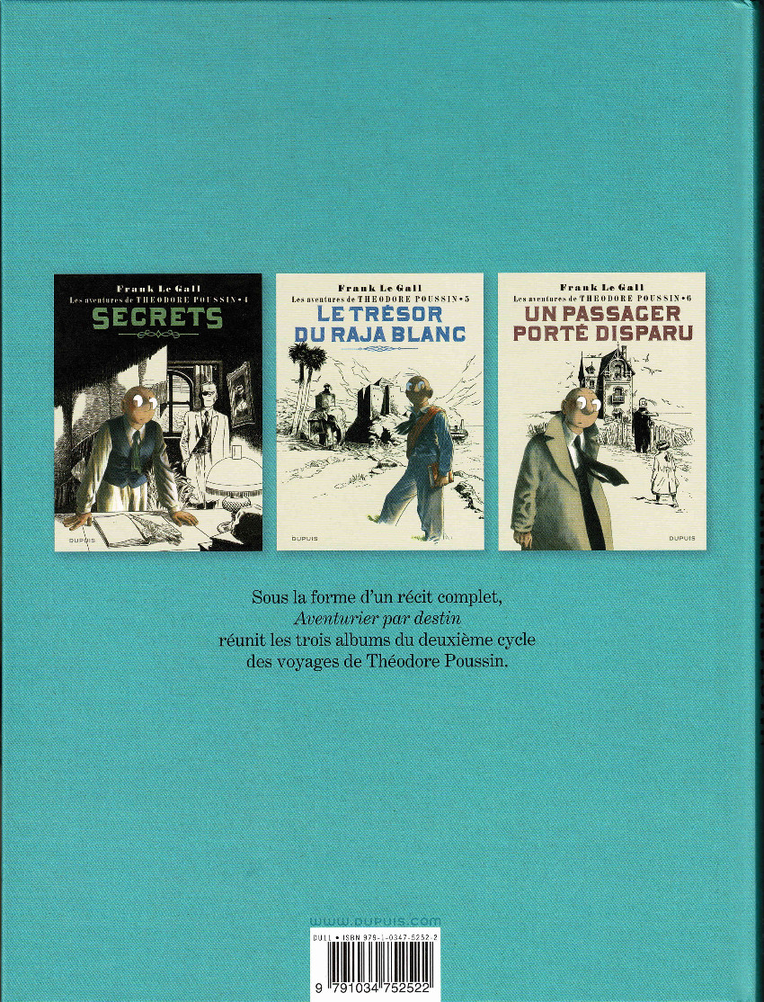 Verso de l'album Théodore Poussin Récits complets 2 Aventurier par destin