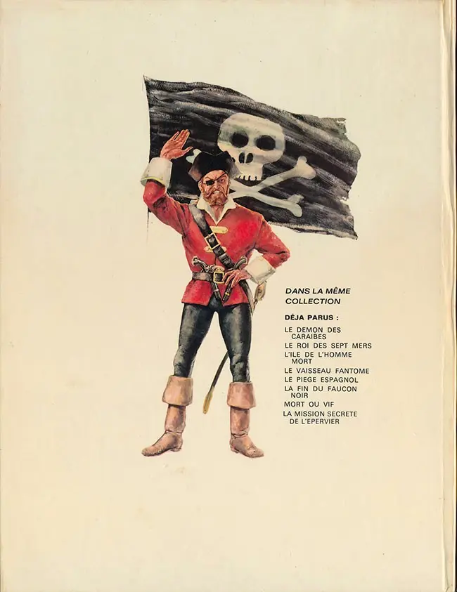 Verso de l'album Barbe-Rouge Tome 12 La mission secrète de l'Epervier