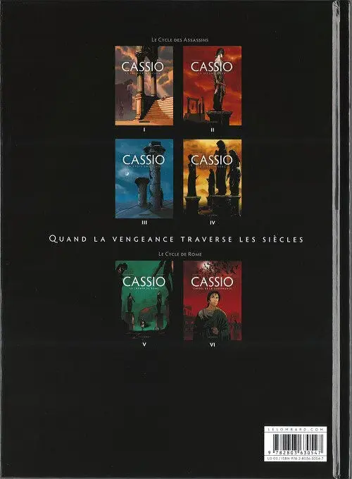 Verso de l'album Cassio Tome 6 L'appel de la souffrance