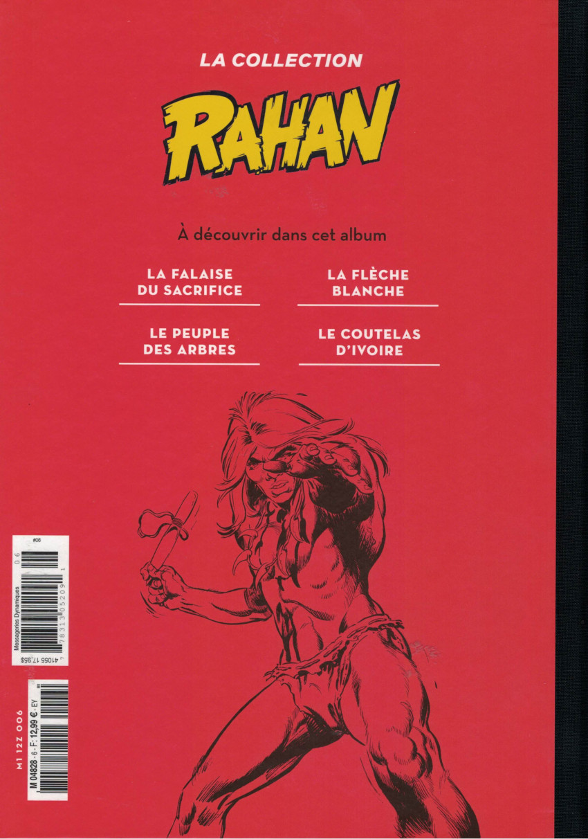 Verso de l'album Rahan (La Collection - Hachette) Tome 6