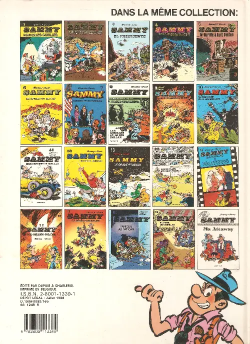 Verso de l'album Sammy Tome 11 deux histoires de gorilles