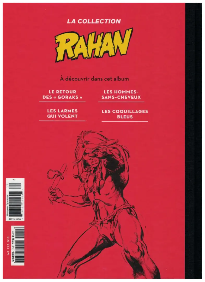 Verso de l'album Rahan La Collection (Hachette) Tome 12