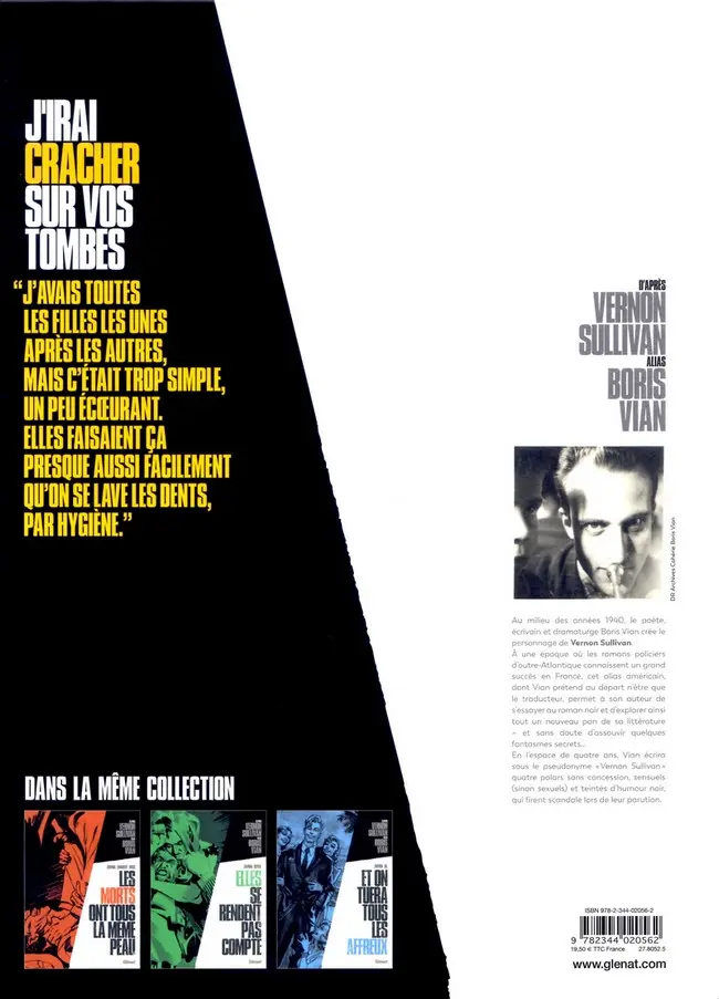 Verso de l'album J'irai cracher sur vos tombes