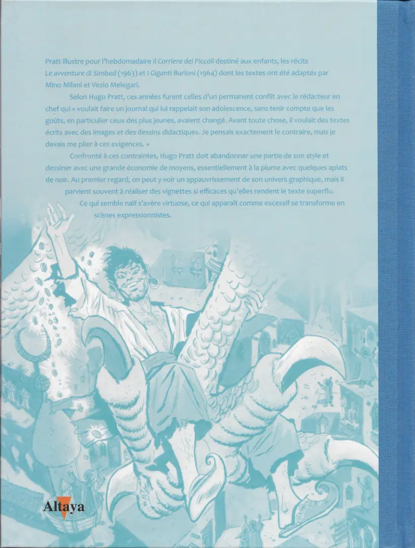 Verso de l'album Tout Pratt Tome 71 SINBAD le marin et Les géants farceurs