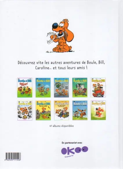 Verso de l'album Boule & Bill Tome 34 Un amour de cocker