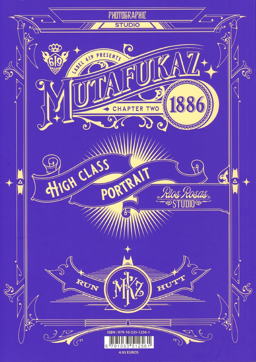 Verso de l'album Mutafukaz 1886 Chapter Two