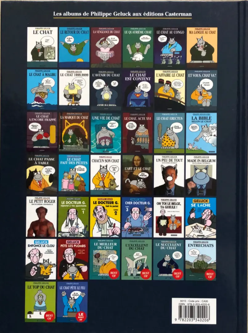 Verso de l'album Le Chat Tome 9 L'avenir du chat