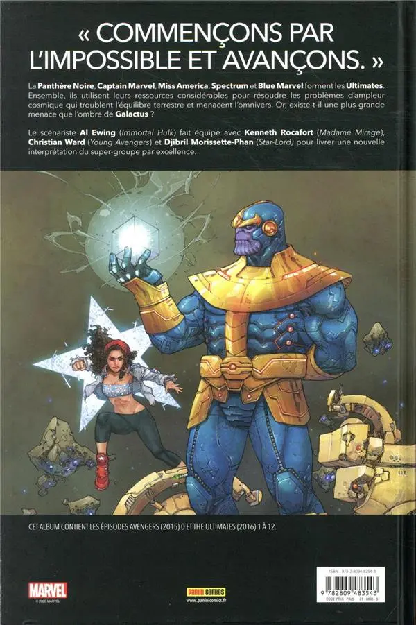 Verso de l'album Ultimates - Omniversel