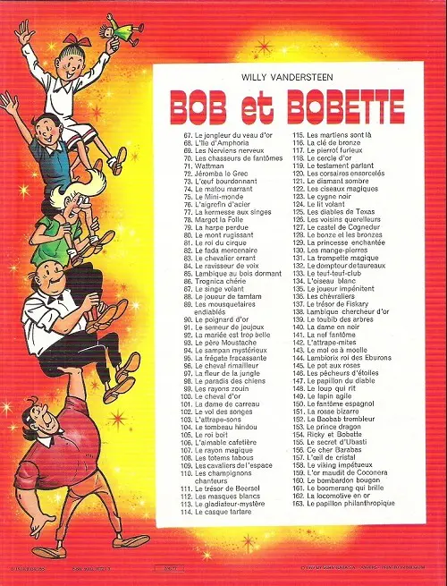 Verso de l'album Bob et Bobette Tome 151 La rosse bizarre
