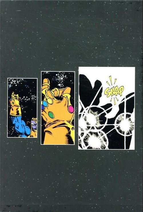 Verso de l'album Thanos : La Trilogie de l'infini