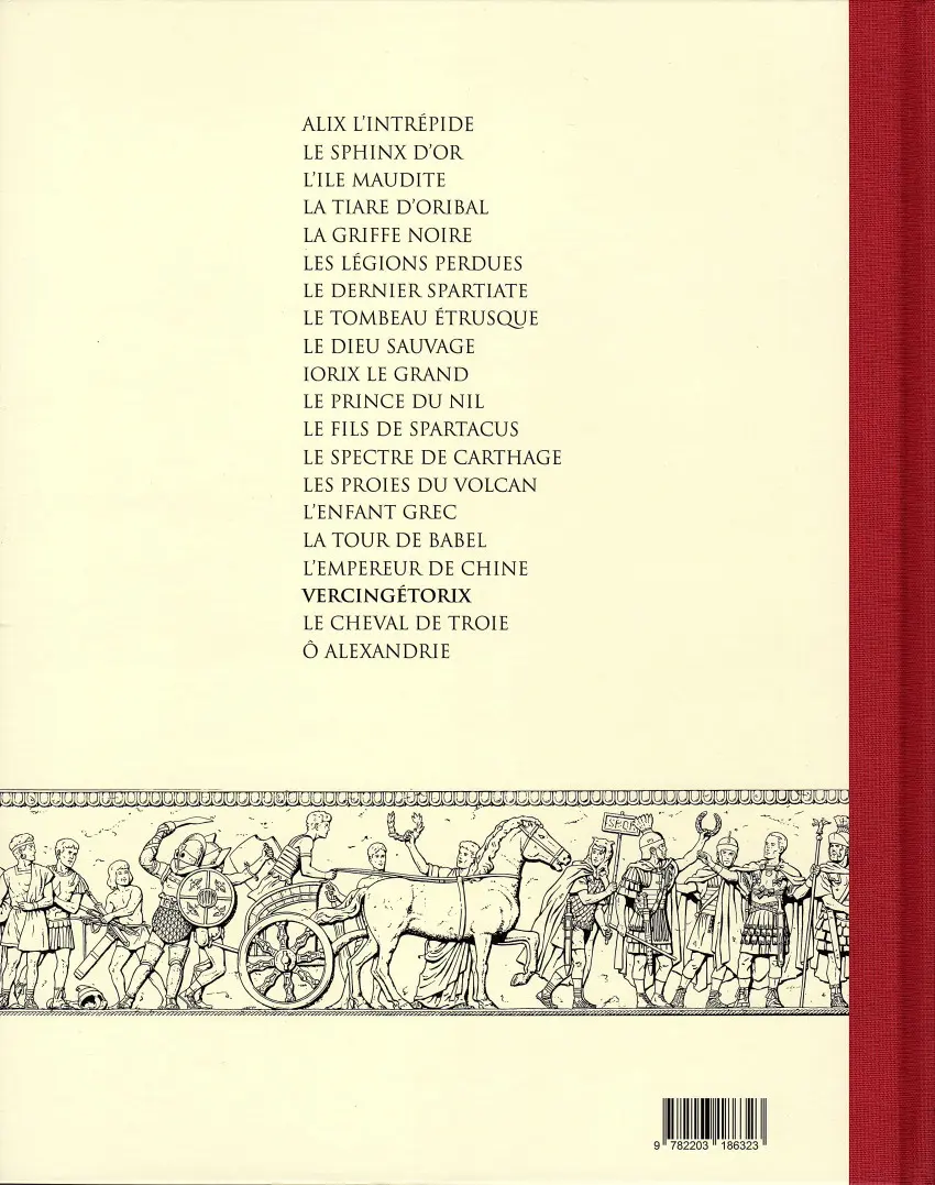 Verso de l'album Alix Tome 18 Vercingétorix