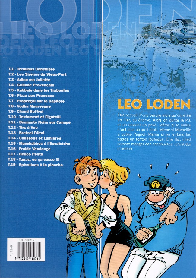 Verso de l'album Léo Loden Tome 15 Macchabées à l'escabèche