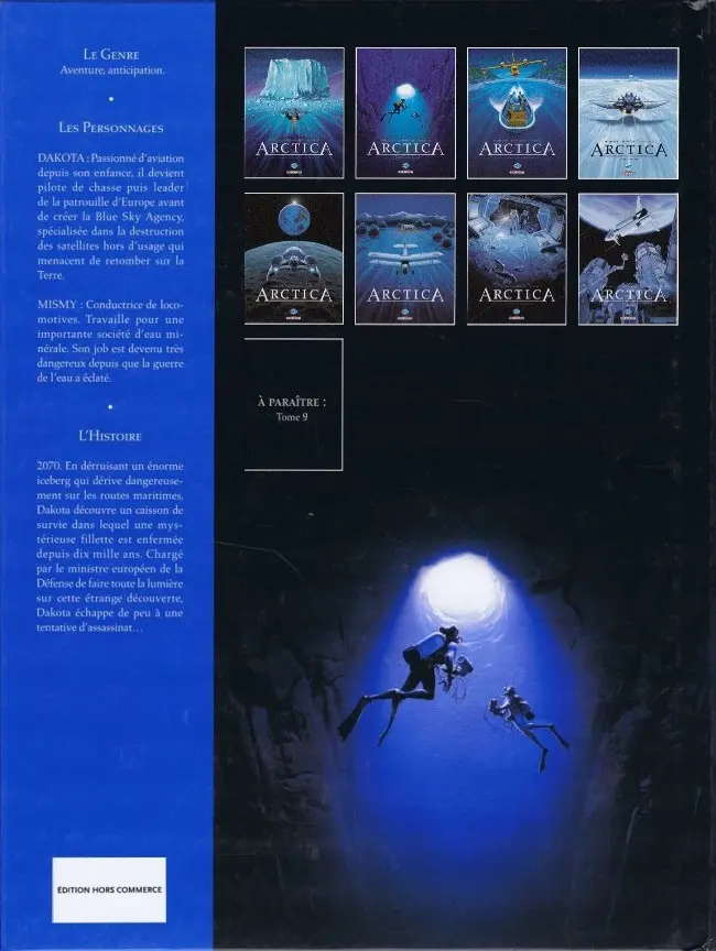 Verso de l'album Arctica Tome 2 Mystère sous la mer