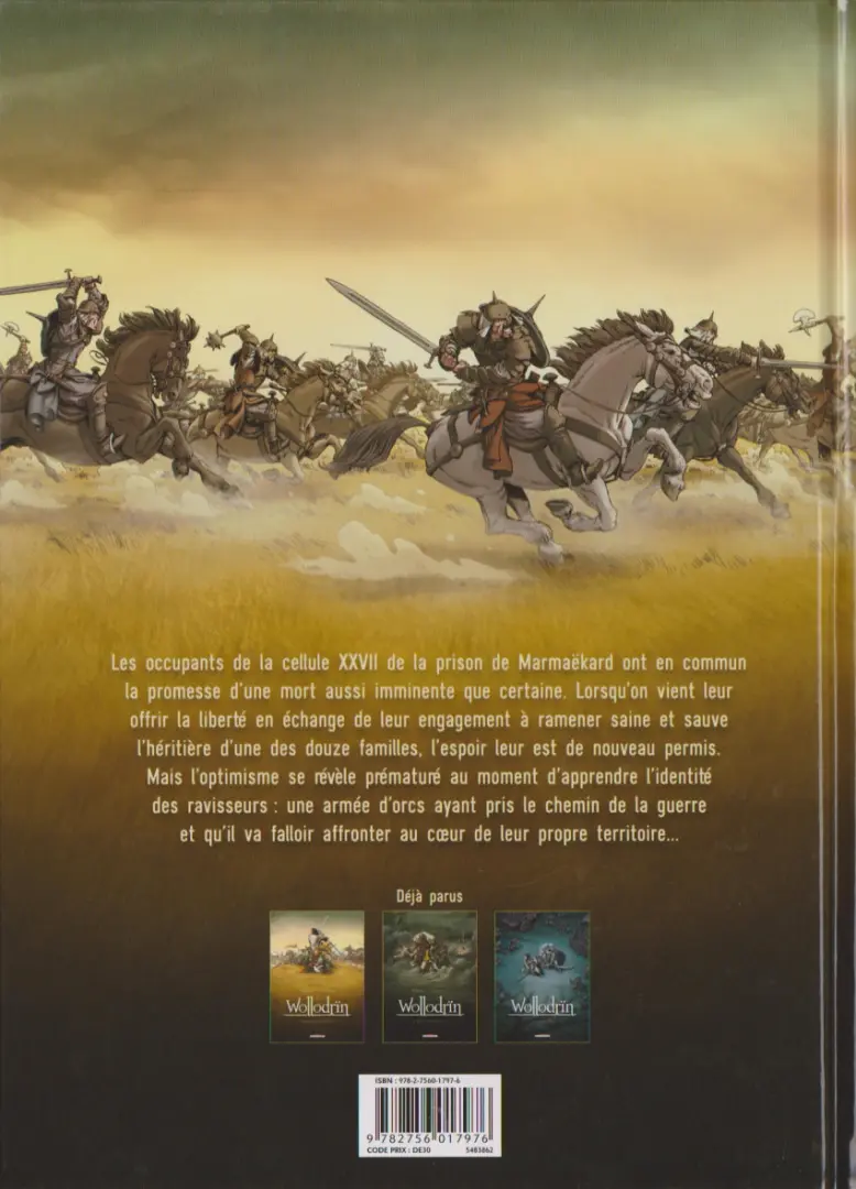 Verso de l'album Wollodrïn Tome 1 Le matin des cendres 1/2