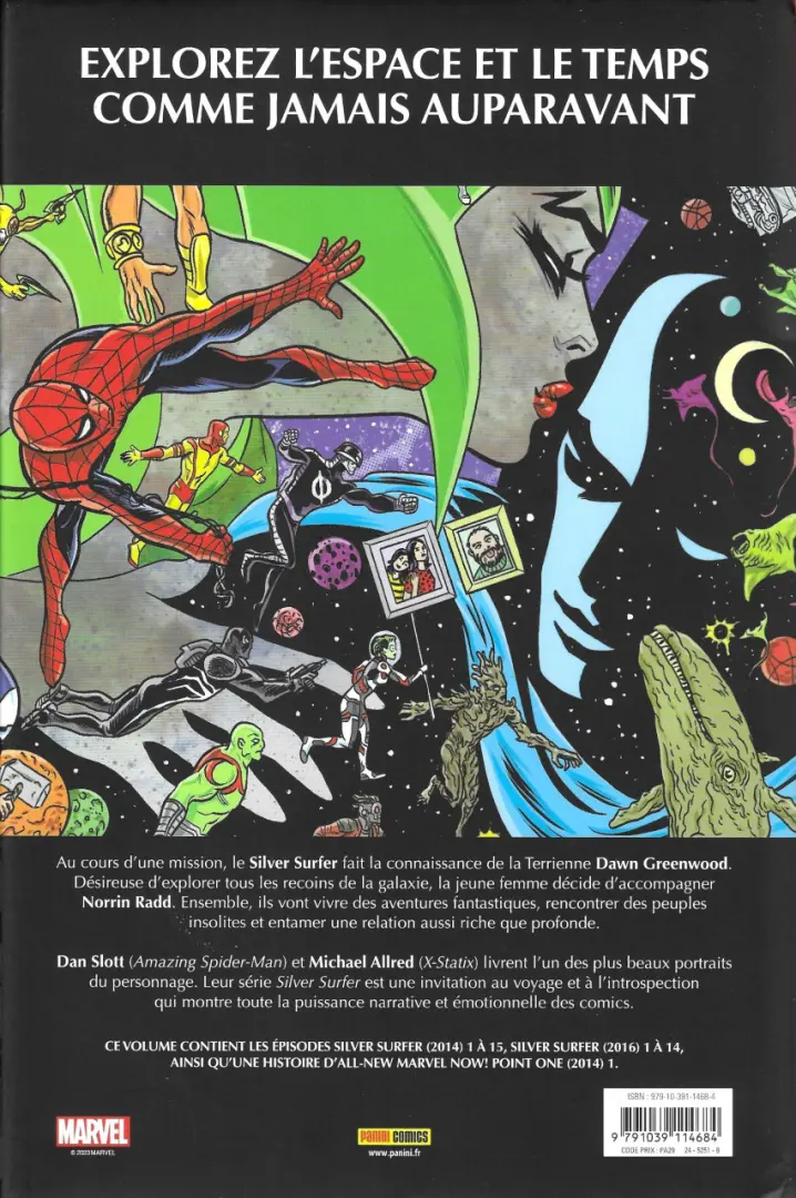 Verso de l'album Silver Surfer Silver Surfer