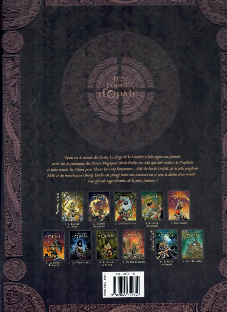 Verso de l'album Les Forêts d'Opale Tome 2 L'envers du grimoire