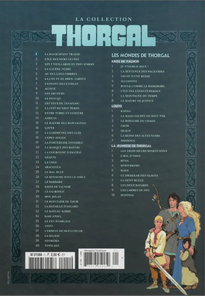 Verso de l'album Thorgal - La collection Tome 1 La Magicienne trahie