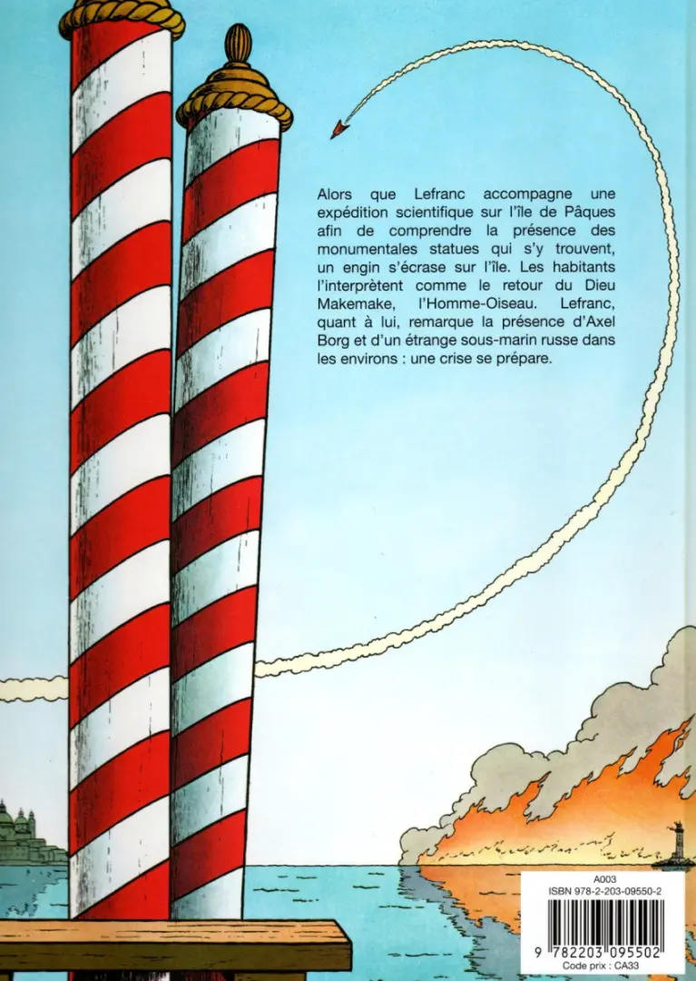 Verso de l'album Lefranc Tome 27 L'homme-oiseau