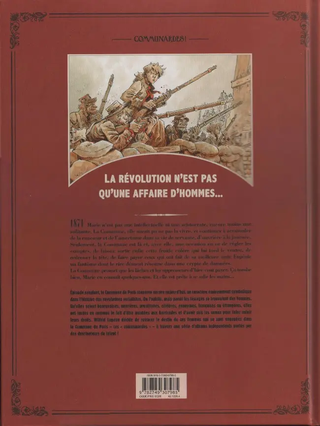 Verso de l'album Communardes ! Nous ne dirons rien de leurs femelles...