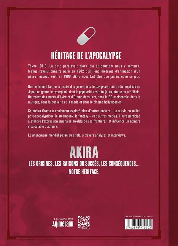 Verso de l'album Hommage à Akira Héritage de l'apocalypse