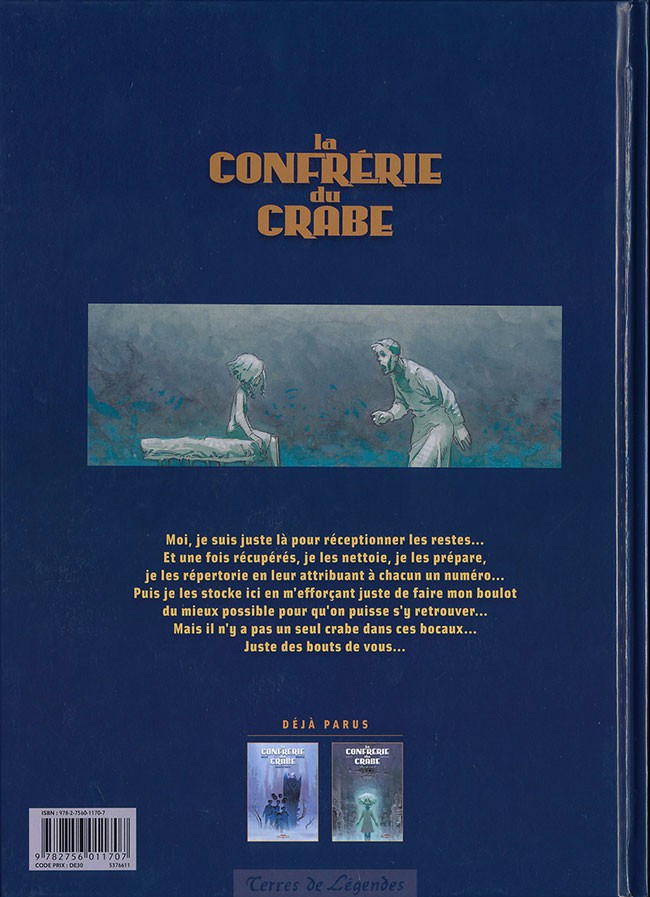 Verso de l'album La Confrérie du crabe Tome 2 Deuxième partie